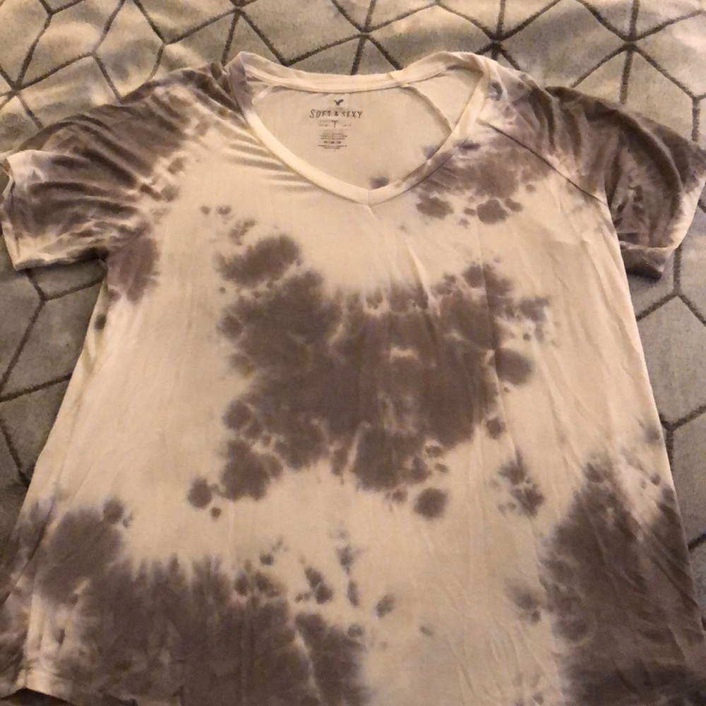 American Eagle Soft and Sexy Watercolor Tee